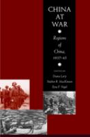 China at war : regions of China, 1937-1945 /