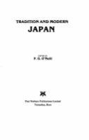 Tradition and modern Japan /
