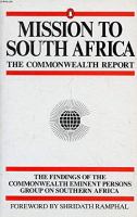 Mission to South Africa : The Commonwealth report /