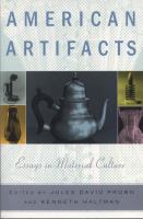 American artifacts : essays in material culture /