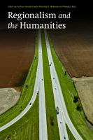 Regionalism and the humanities /