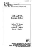 SDI and U.S. foreign policy /