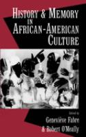 History and memory in African-American culture /