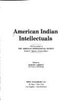 American Indian intellectuals /