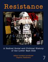 Resistance : a radical political and social history of the Lower East Side /