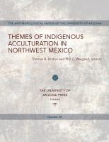 Themes of indigenous acculturation in Northwest Mexico /