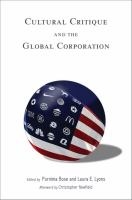 Cultural critique and the global corporation /