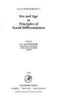 Sex and age as principles of social differentiation /