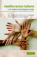 Families across cultures : a 30-nation psychological study /