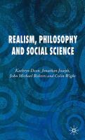 Realism, philosophy and social science /