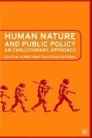Human nature and public policy : an evolutionary approach /