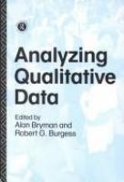 Analyzing qualitative data /