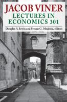 Jacob Viner : lectures in economics 301 /