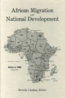 African migration and national development /