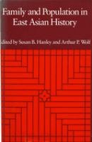 Family and population in East Asian history /