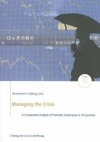 Managing the crisis : a comparative analysis of economic governance in 14 countries /