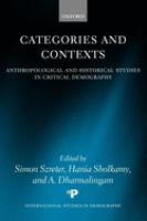 Categories and contexts : anthropological and historical studies in critical demography /