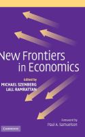 New frontiers in economics /