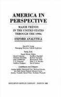 America in perspective : major trends in the United States through the 1990s /