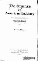 The Structure of American industry /