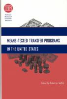 Means-tested transfer programs in the United States /