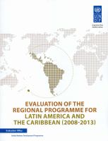 Evaluation of the regional programme for Latin America and the Caribbean : 2008-2013 /