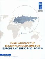 Evaluation of the regional programme for Europe and the CIS : 2011-2013 /