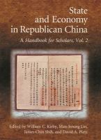 State and economy in Republican China : a handbook for scholars /