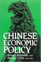 Chinese economic policy : economic reform at midstream /