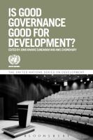 Is good governance good for development? /