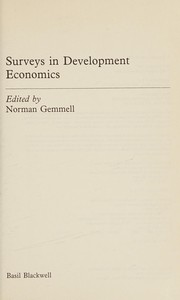 Surveys in development economics /