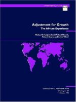 Adjustment for growth : the African experience /