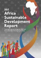 2017 Africa sustainable development report : tracking progress on Agenda 2063 and the Sustainable Development Goals.