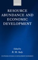 Resource abundance and economic development /