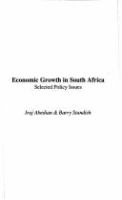 Economic growth in South Africa : selected policy issues /