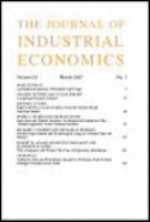 The Journal of industrial economics.