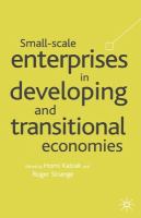 Small-scale enterprises in developing and transitional economies /