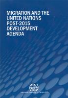 Migration and the United Nations post-2015 development agenda /