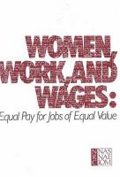 Women, work, and wages : equal pay for jobs of equal value /
