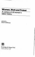 Women, work, and protest : a century of US women's labor history /