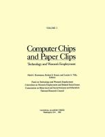 Computer chips and paper clips : technology and women's employment /