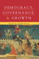 Democracy, governance, and growth /