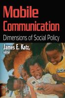 Mobile communication : dimensions of social policy /