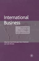 International business : adjusting to new challenges and opportunities /