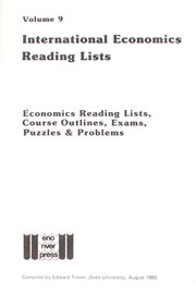 International economics reading lists /