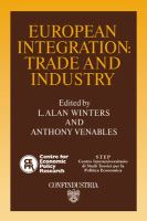 European integration : trade and industry /