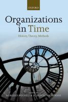 Organizations in time : history, theory, methods /