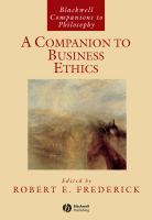 A companion to business ethics /