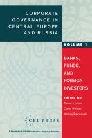Corporate governance in Central Europe and Russia.