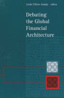 Debating the global financial architecture /